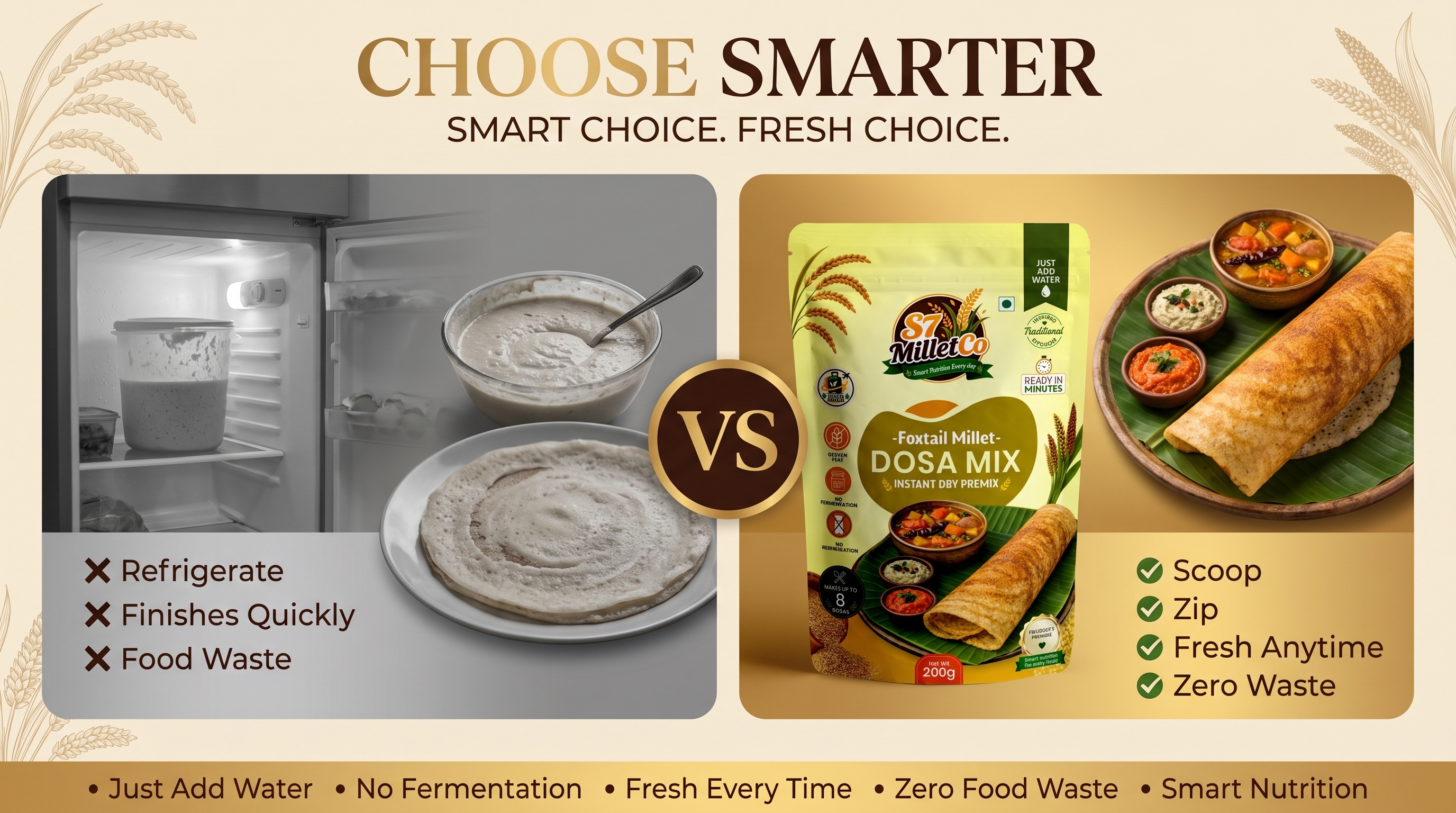 Smart Instant Millet Breakfast Mixes