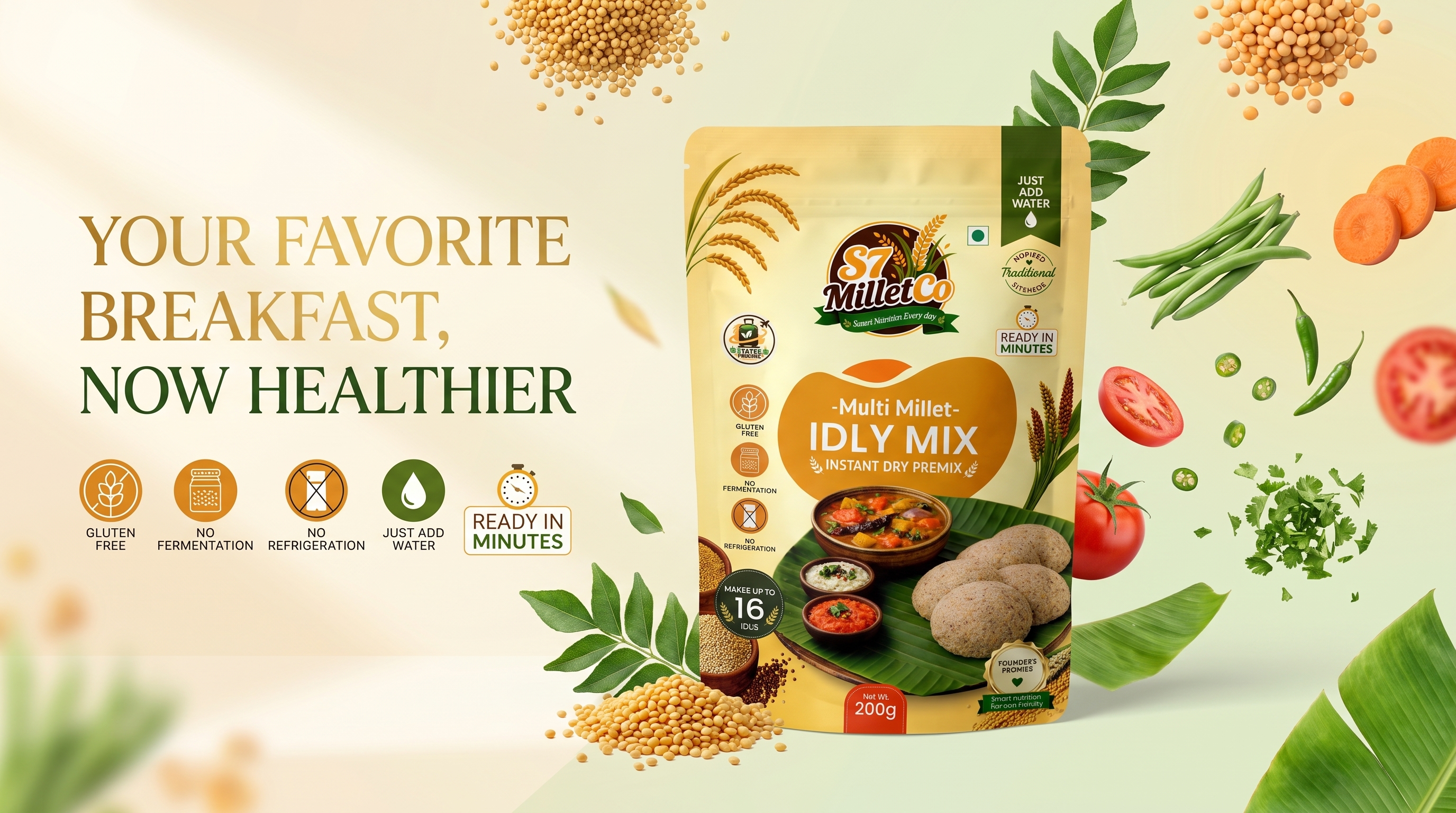 Smart Instant Millet Breakfast Mixes