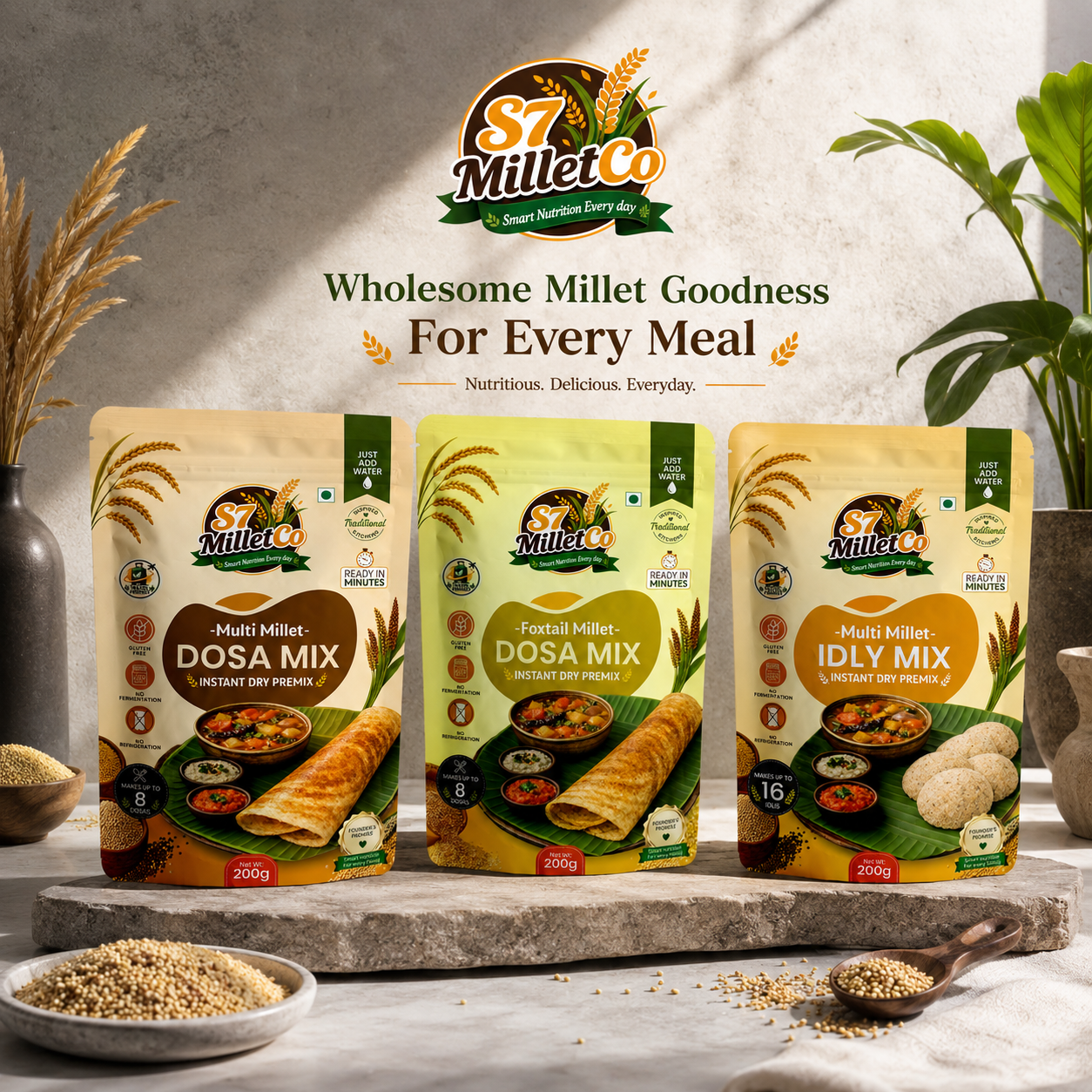 Millet Breakfast Trio  | Just Add Water | 600g — image 3