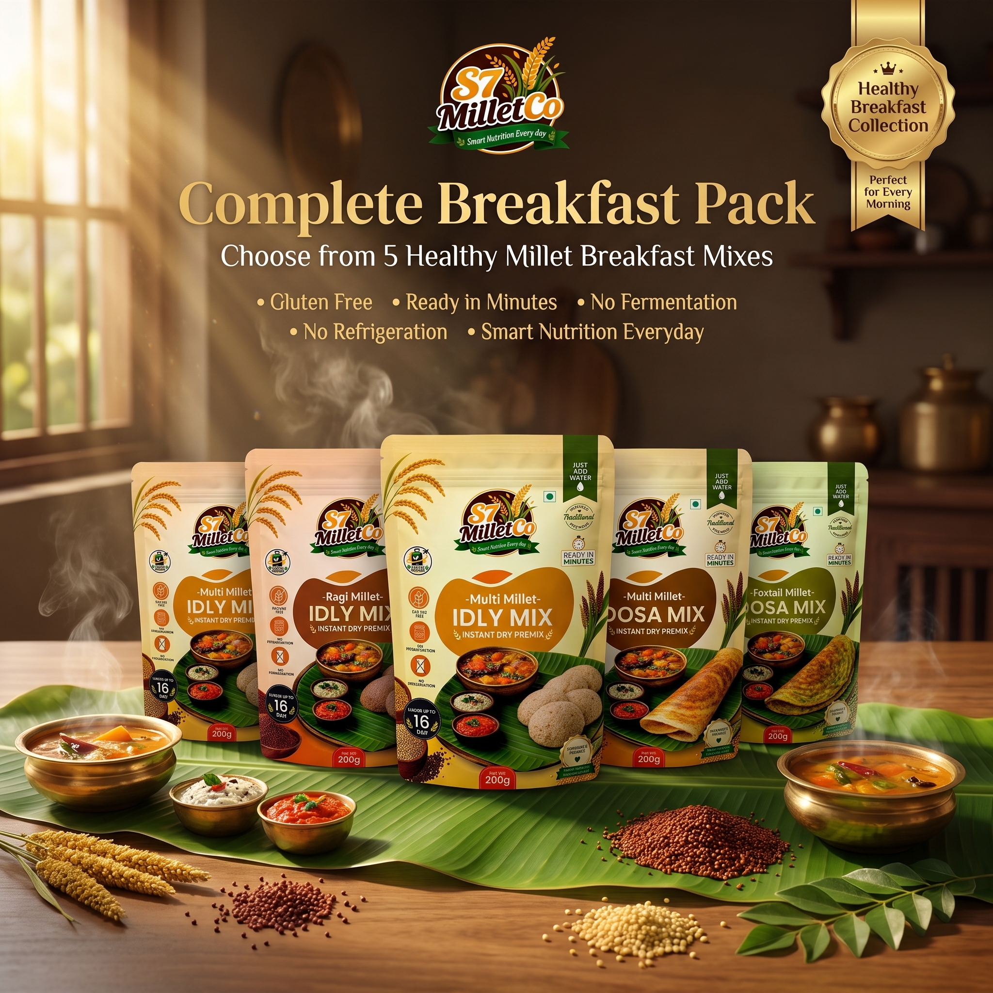 Complete Breakfast Pack  | Just Add Water | 1000g