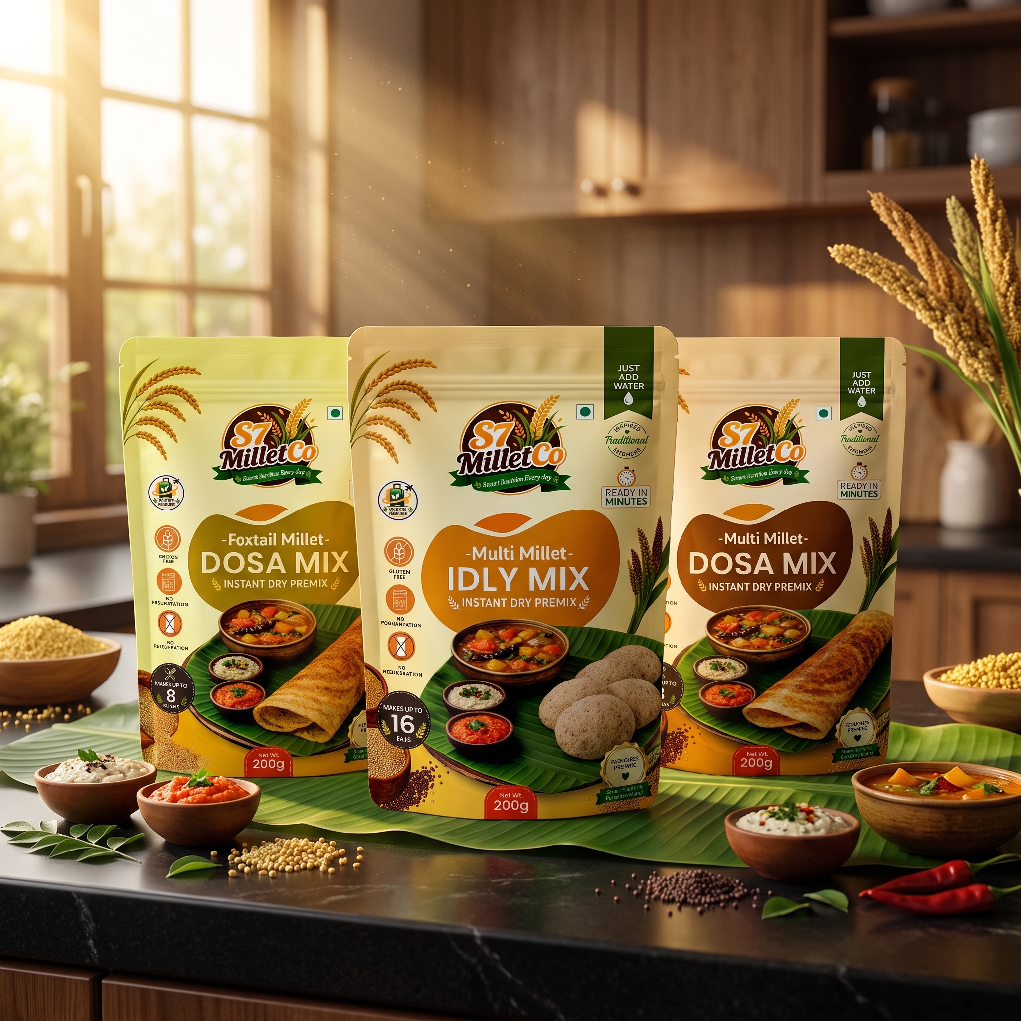Millet Breakfast Trio  | Just Add Water | 600g